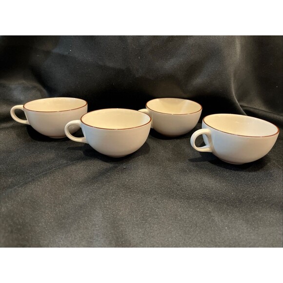 Lot of 5 VTG MCM Winfield Passion Flower the Creamer with 4 Coffee Cups USA - Picture 9 of 16